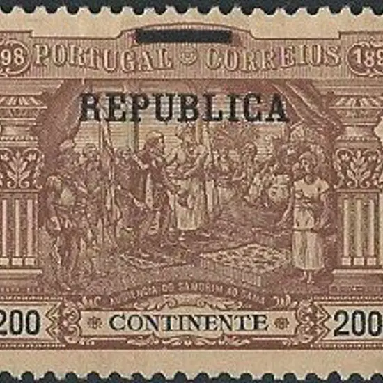 Portugal 1911/12 200r brown on buff with ...