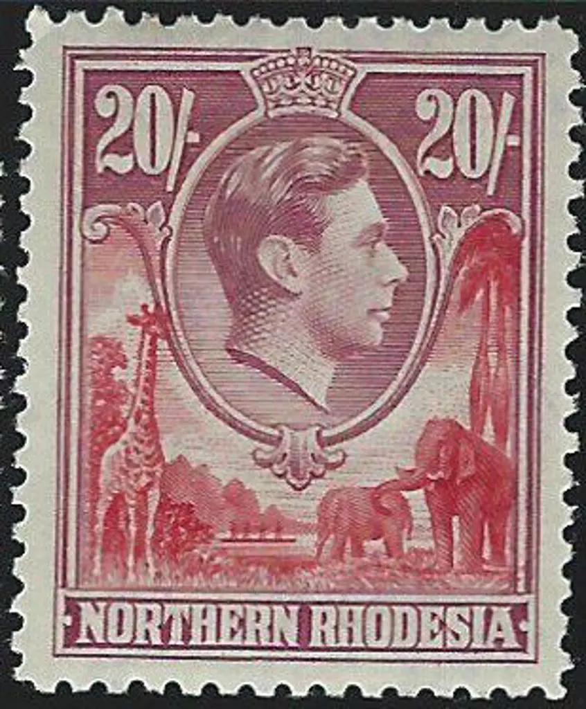 Rhodesia - Northern 1938/52 ½d - 20/- KGVI defins ... Image 1++