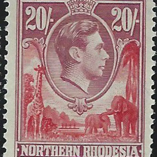 Rhodesia - Northern 1938/52 ½d - 20/- KGVI defins ...