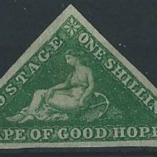 South Africa-Cape of Good Hope 1855/63 1/- deep ...
