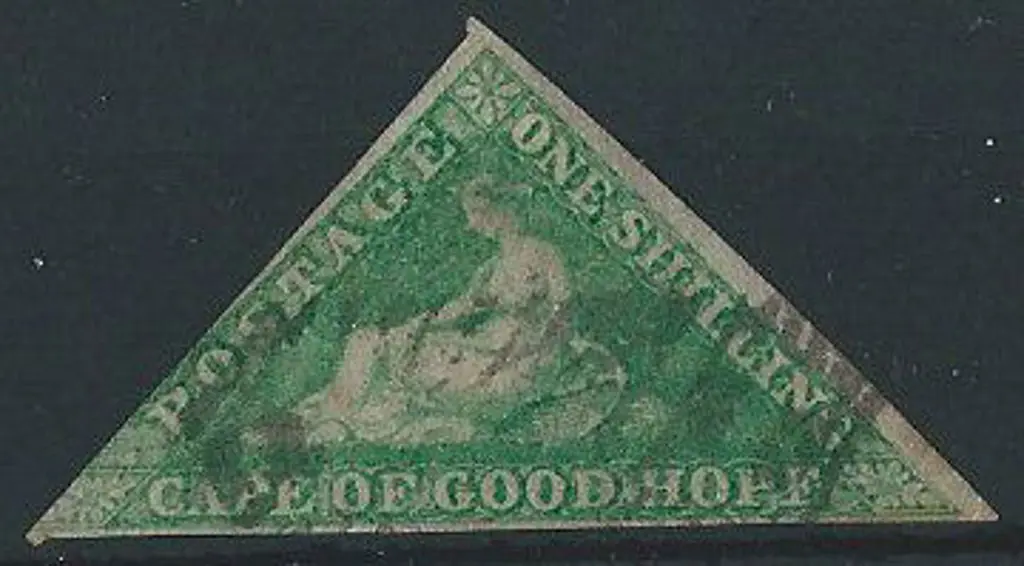 South Africa-Cape of Good Hope 1863/64 1/- bright ... Image 1++