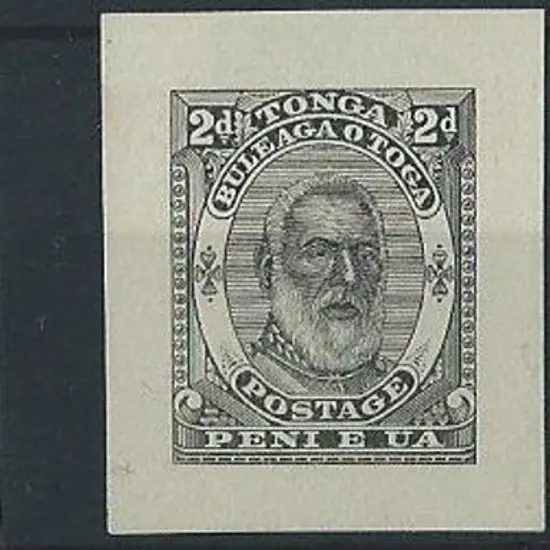Tonga 1882 King George I Die Proofs on white paper ...