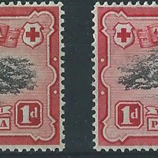 Tonga 1897 1d Ovava Tree with "lopped branch" ...