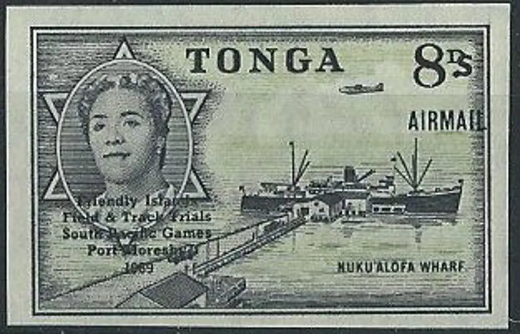Tonga 1968 8s on 8d South Pacific Games with ... Image 1++