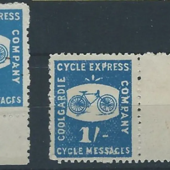 1894 1/- blue & 2/6d blue Coolgardie Cycle ...