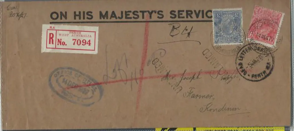 1927 (14th Dec) Office of Titles OHMS Regd cover ... Image 1++