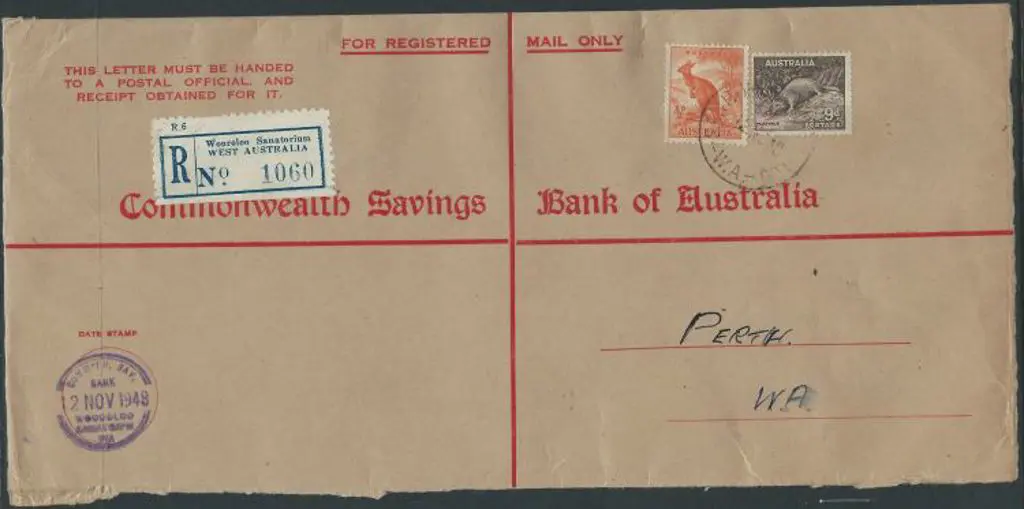 1948 (12th Nov) Commonwealth Savings Bank ... Image 1++
