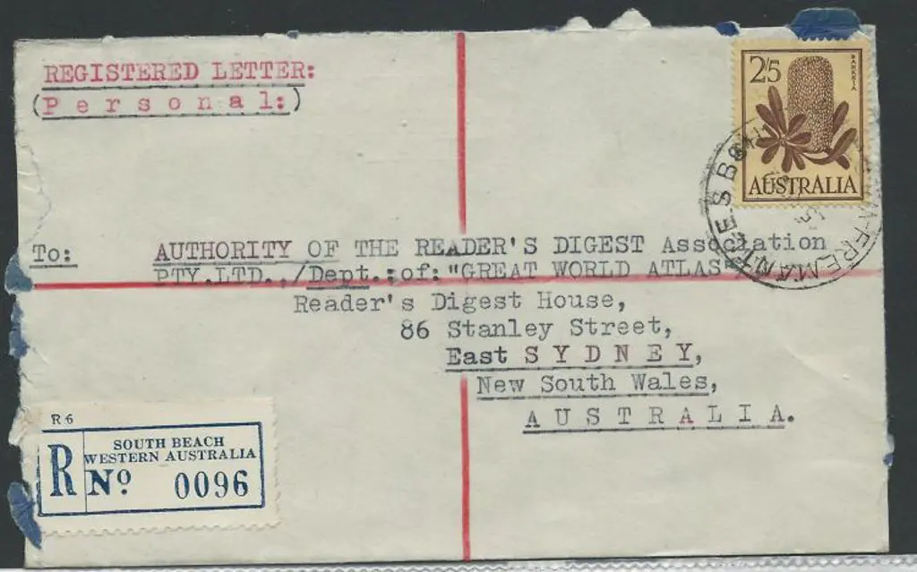 1962 (25th Sept) Registered env addressed to East ... Image 1++