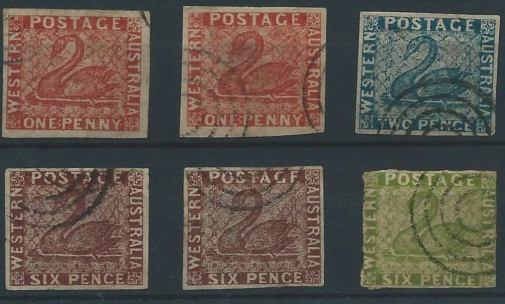 Spiro Fournier 1d red x 2, 2d blue, 6d brown x2 & ... Image 1++
