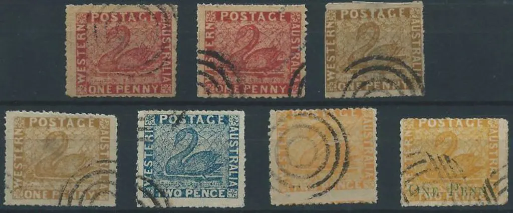 Spiro Fournier 1d reds x 2, 1d ochre x 2, 2d blue ... Image 1++