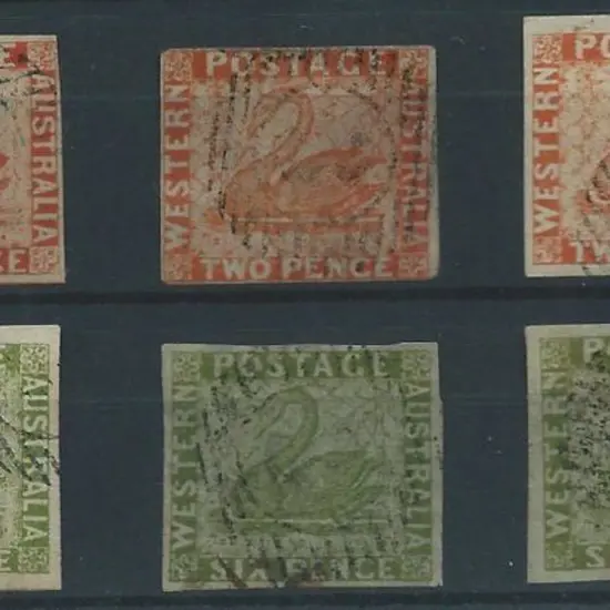 Spiro Fournier 2d vermillion x 3 & 6d green x 3 (1 ...
