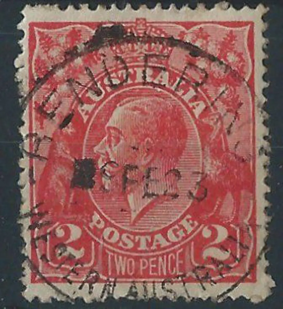 Bendering dated 9 FE 23 on 2d red KGV. This is a ... Image 1++