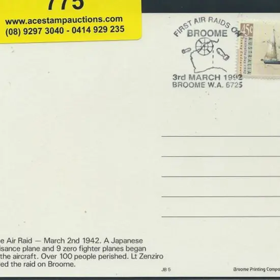 Broome (3rd March 1992) "First Air Raids on Broome ...