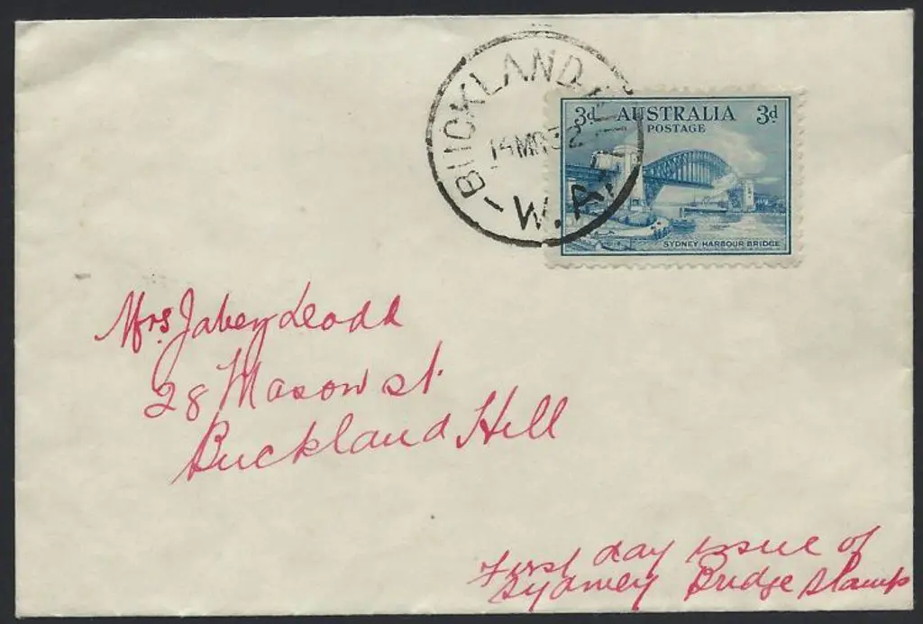 Buckland Hill 1932 (14th Mar) on 3d Sydney Harbour ... Image 1++
