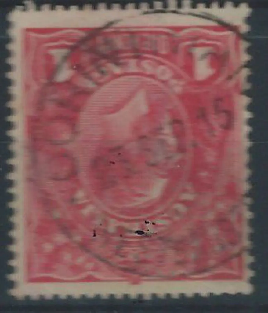Corinthian A26 80% strike on 1d red KGV dated 03 ... Image 1++