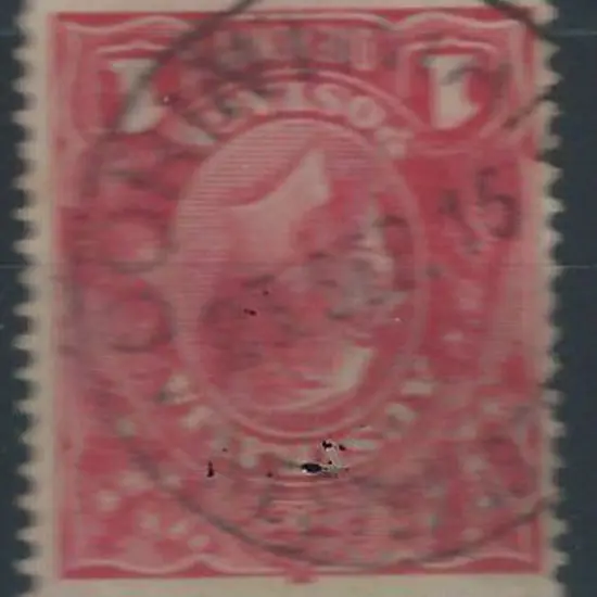 Corinthian A26 80% strike on 1d red KGV dated 03 ...