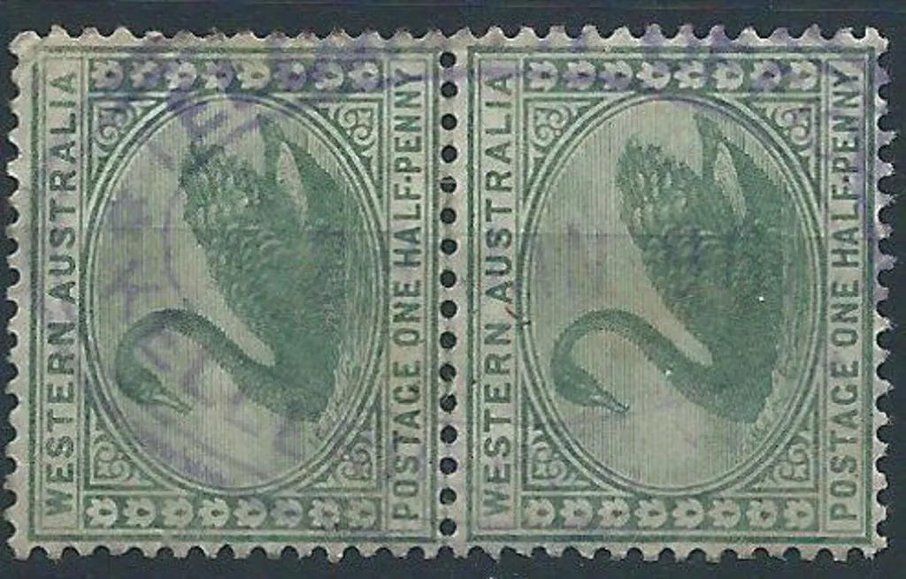 Kellerberrin Telegraph Office ORS2 on ½d green ... Image 1++