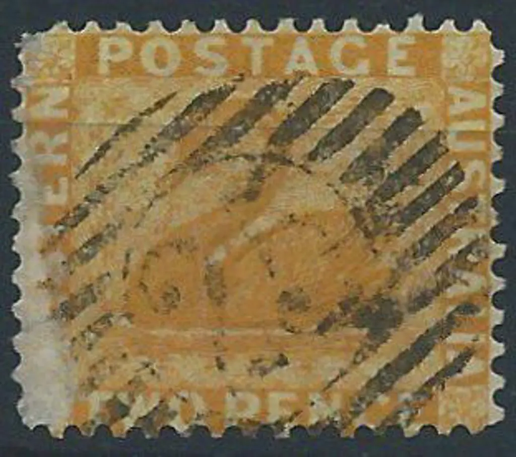 Lockville 12 bar 25 obliterator on 2d yellow swan ... Image 1++