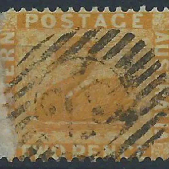 Lockville 12 bar 25 obliterator on 2d yellow swan ...