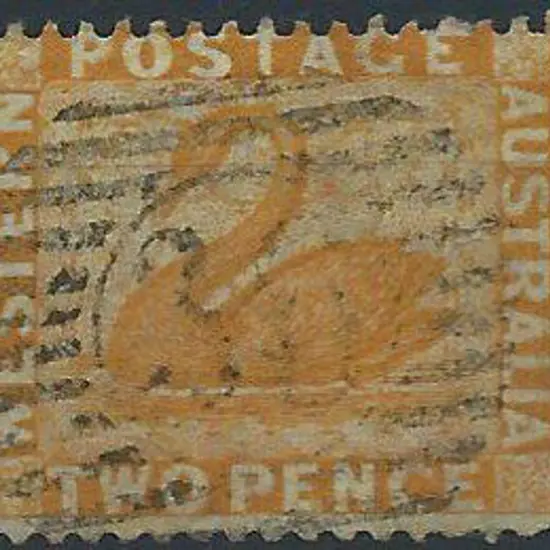 Ludlow 12 bar 36 obliterator on 2d yellow swan, ...