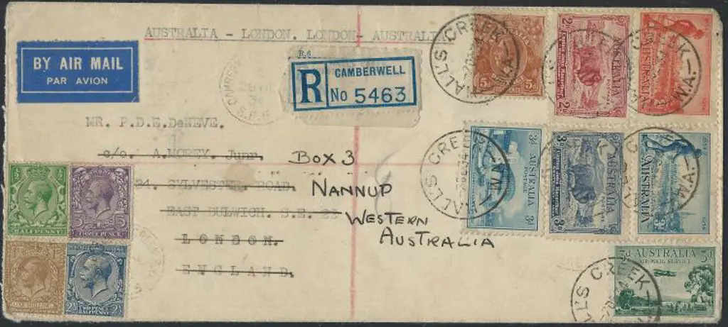 Nannup ORS Post Master oval rubber stamp in green ... Image 1++