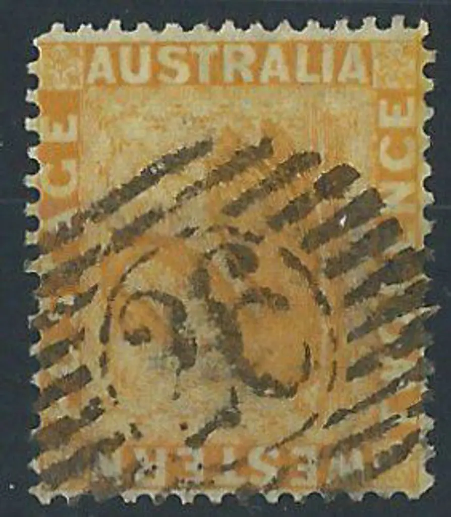 New Norcia 12 bar 26 obliterator on 2d yellow ... Image 1++