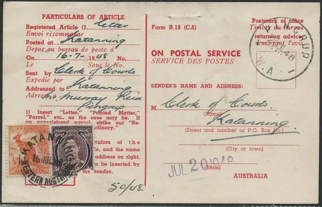 Pingrup C28 complete strike on ADR card dated 20 ... Image 1++