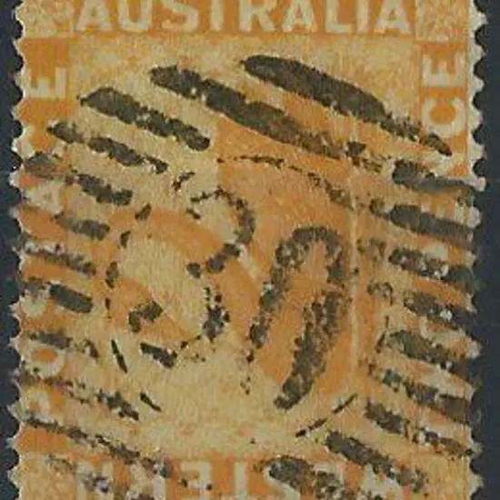 Roebourne 12 bar 30 obliterator on 2d yellow swan, ...