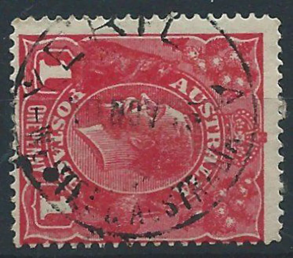 Yerilla A25 on 1d red KGV for 10 Nov 15. The ... Image 1++