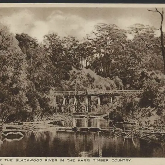 "A Bridge Over The Blackwood River in The Karri ...