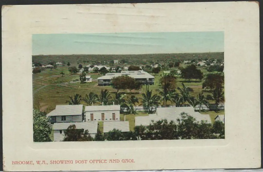 "Broome, WA Showing Post Office and Gaol" Falk ... Image 1++