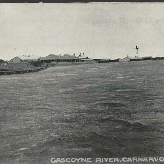 "Gascoyne River, Carnarvon". Anonymous in b&w. ...
