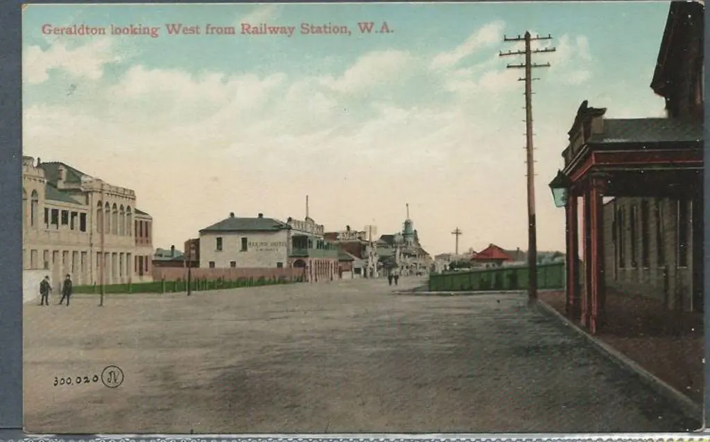 "Geraldton Looking West from Railway Station, WA" ... Image 1++
