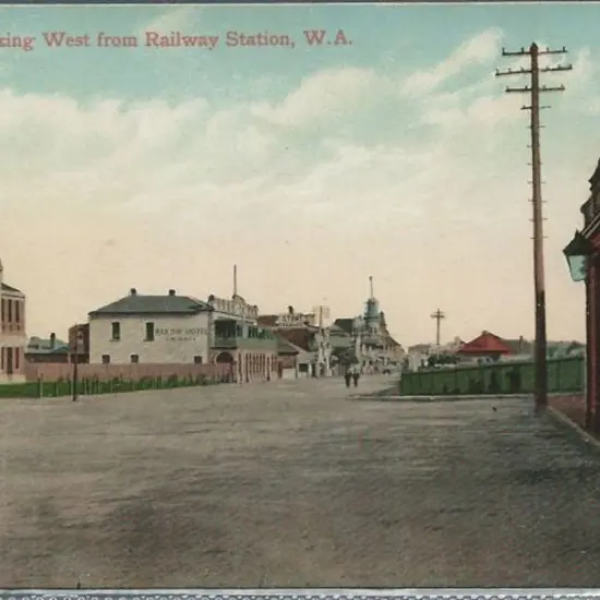 "Geraldton Looking West from Railway Station, WA" ...