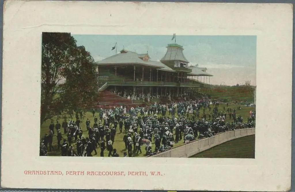 "Grandstand, Perth Racecourse, Perth, W.A." Falk & ... Image 1++