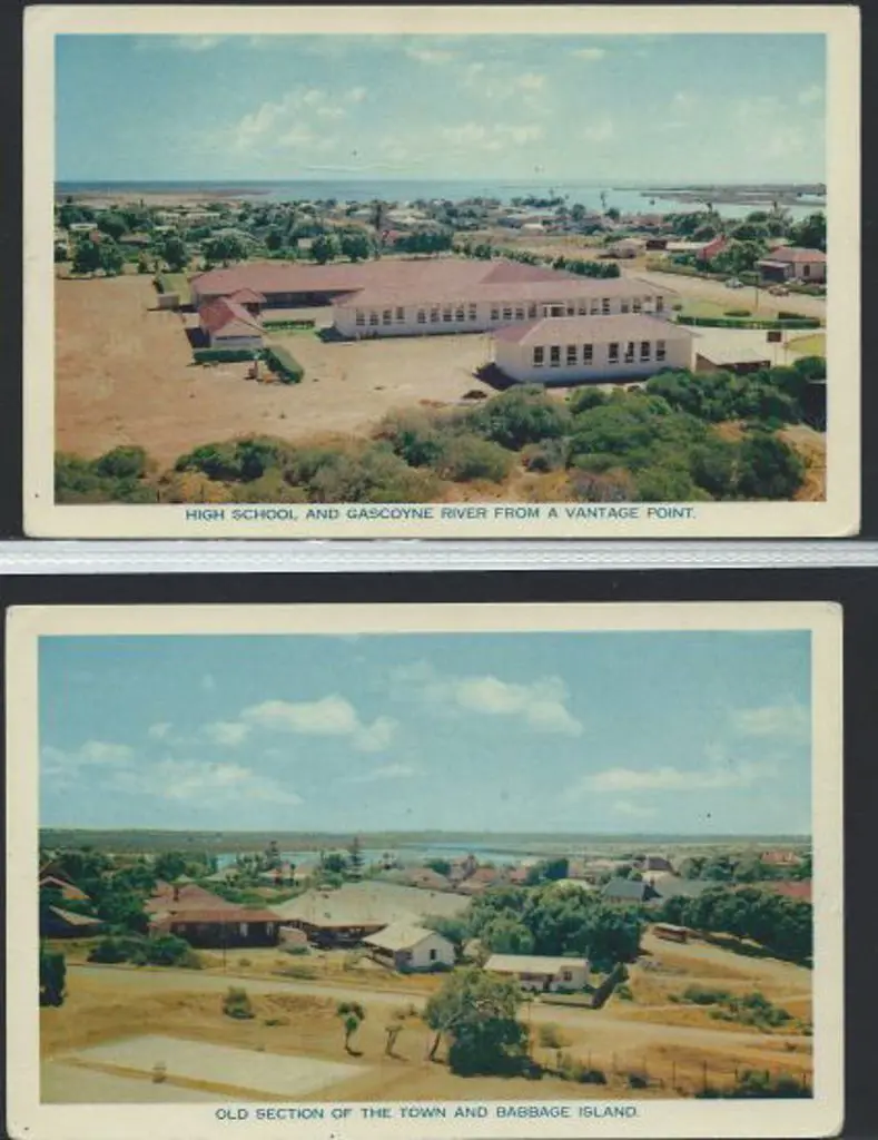"High School and Gascoyne River from a Vantage ... Image 1++