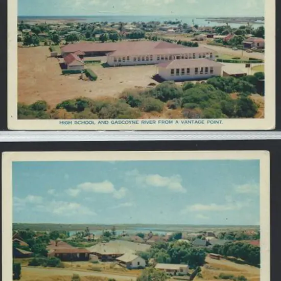 "High School and Gascoyne River from a Vantage ...