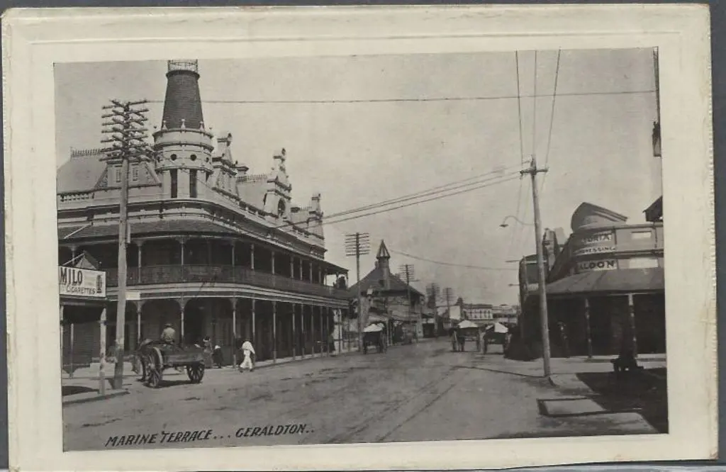 "Marine Terrace…Geraldton". Anonymous b&w used 1st ... Image 1++