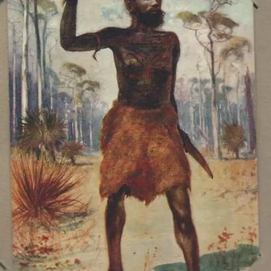 Aborigines-Native Daily Life Oilette series with ...