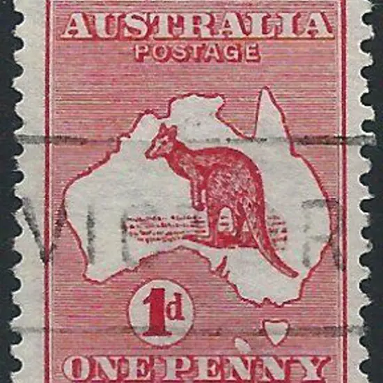 1913 1st wmk 1d red with "extra island - two ...
