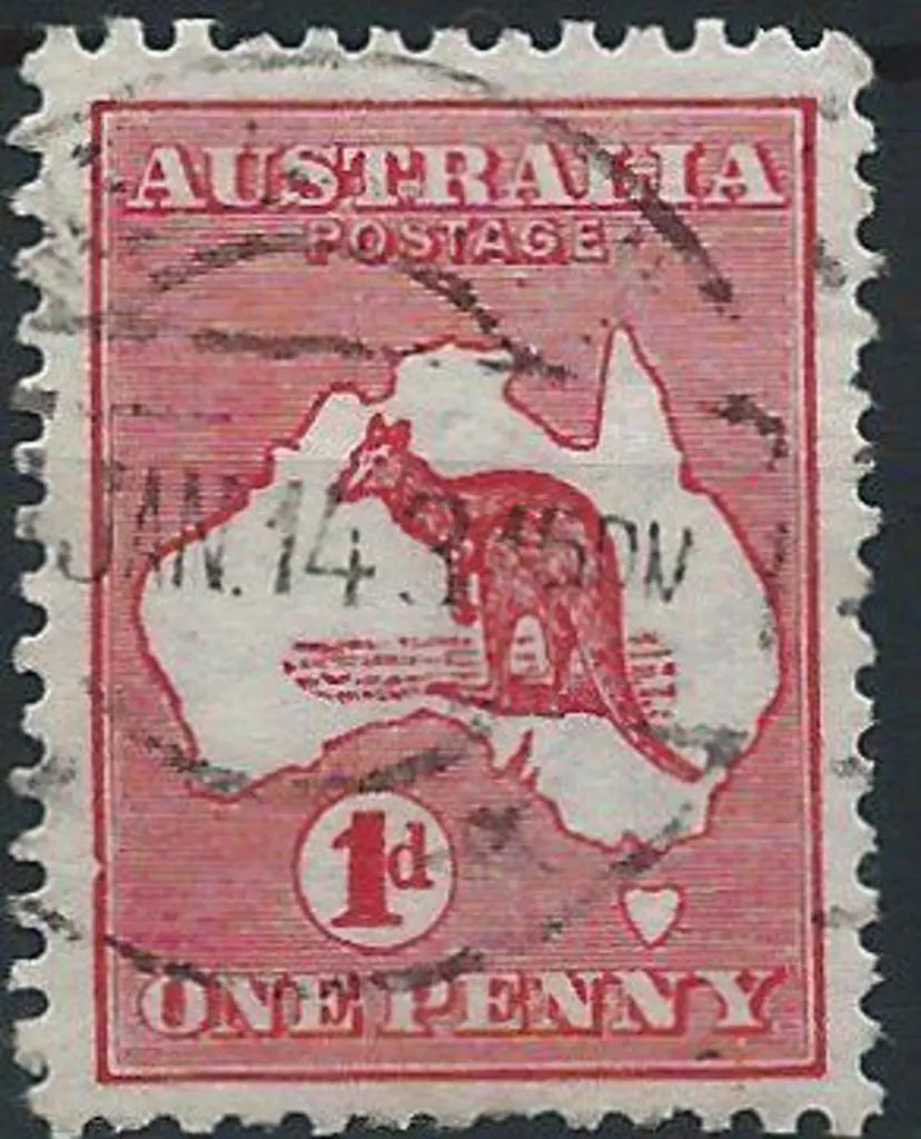 1913 1st wmk 1d red with "notch lower left frame" ... Image 1++