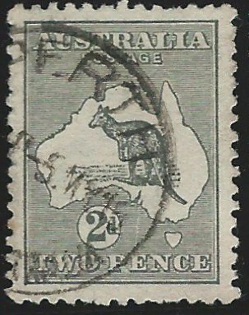 1913 1st wmk 2d grey with wmk inverted & "scratch ... Image 1++