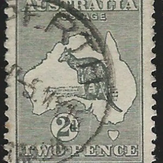 1913 1st wmk 2d grey with wmk inverted & "scratch ...