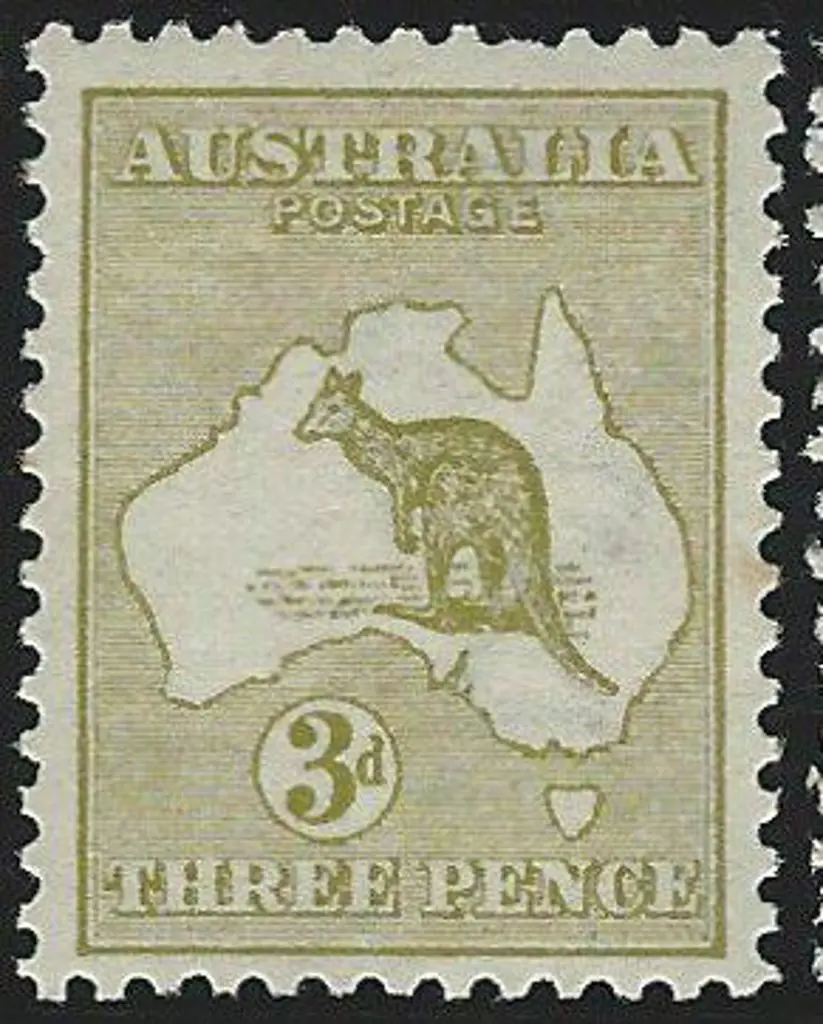 1913 1st wmk 3d olive Die I. One shortish perf at ... Image 1++