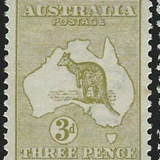 1913 1st wmk 3d olive Die I. One shortish perf at ...