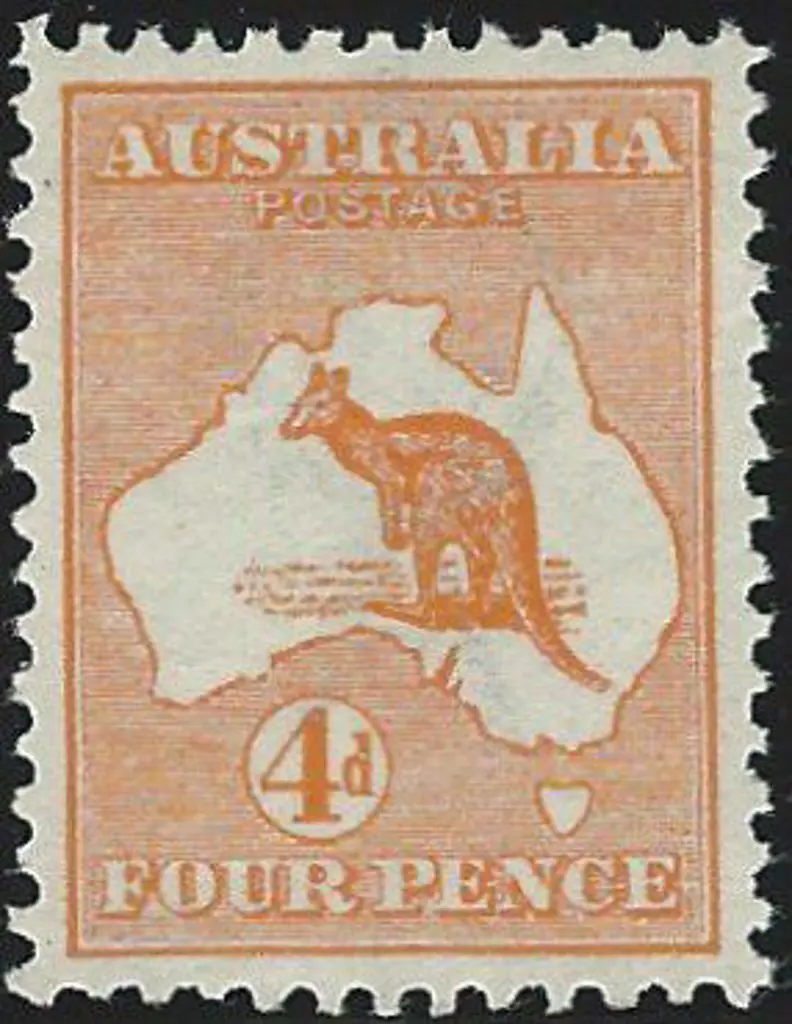 1913 1st wmk 4d orange, superb MUH. ACSC 15A Cat. ... Image 1++