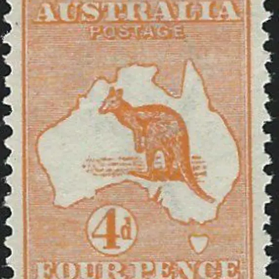 1913 1st wmk 4d orange, superb MUH. ACSC 15A Cat. ...