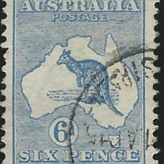 1913 1st wmk 6d blue with inverted wmk. Well ...