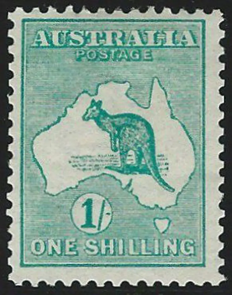 1913 1st wmk 1/- emerald. Centred very slightly ... Image 1++
