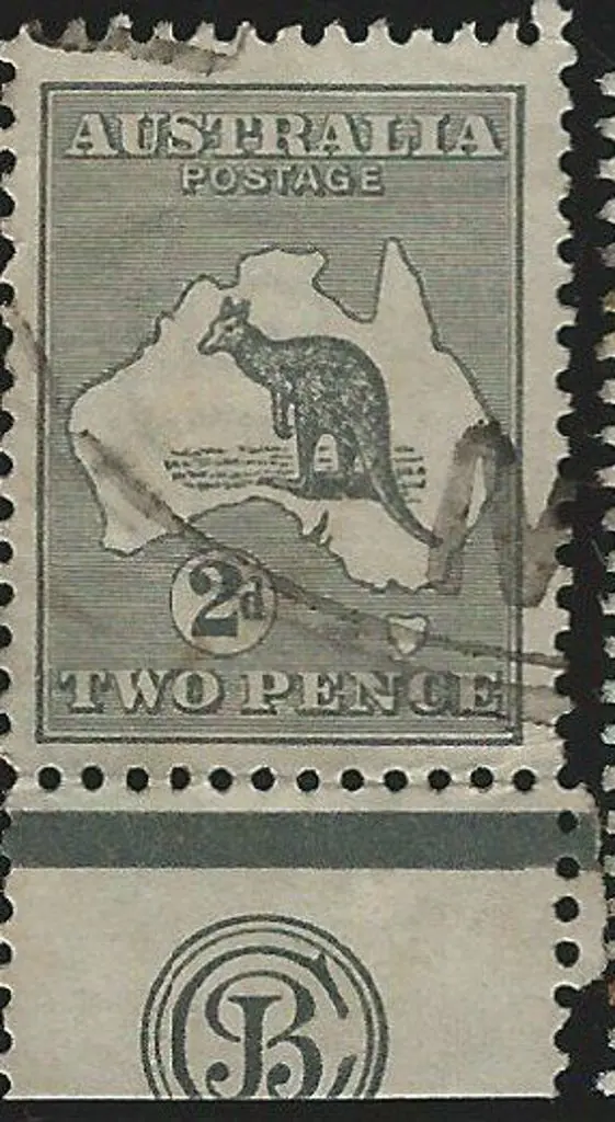 1915 2nd wmk 2d grey with JBC monogram. Good to ... Image 1++